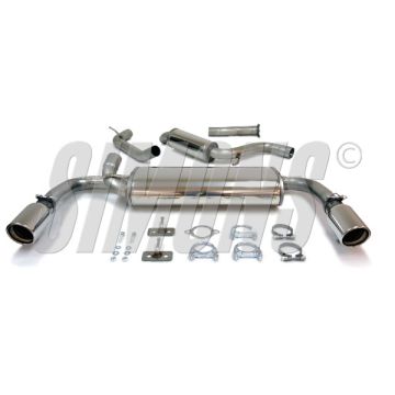 Simons sports exhaust system for Volvo V40 5-cyl 2WD 2013-
