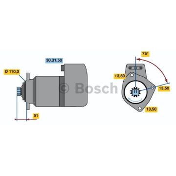Bosch 0986014560 Starter DAF 75, 85, 95, 95 XF