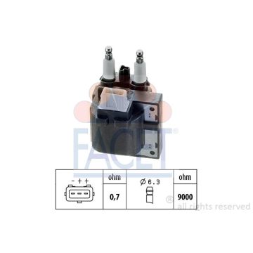 Facet 9.6256 Ignition coil Renault / Volvo