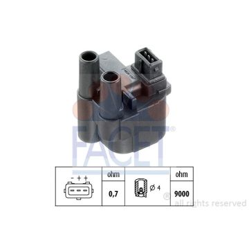 Facet 9.6276ECO Ignition coil Renault