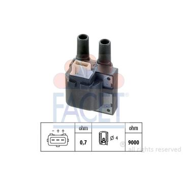 Facet 9.6278ECO Ignition coil Renault