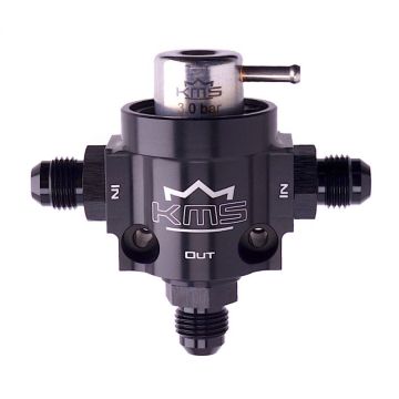 KMS Fuel pressure regulator 3-way with MAP comp. 3.0 bar AN-6 fitting